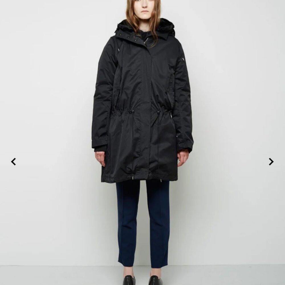 Acne Black Hooded Ski Snow Jacket